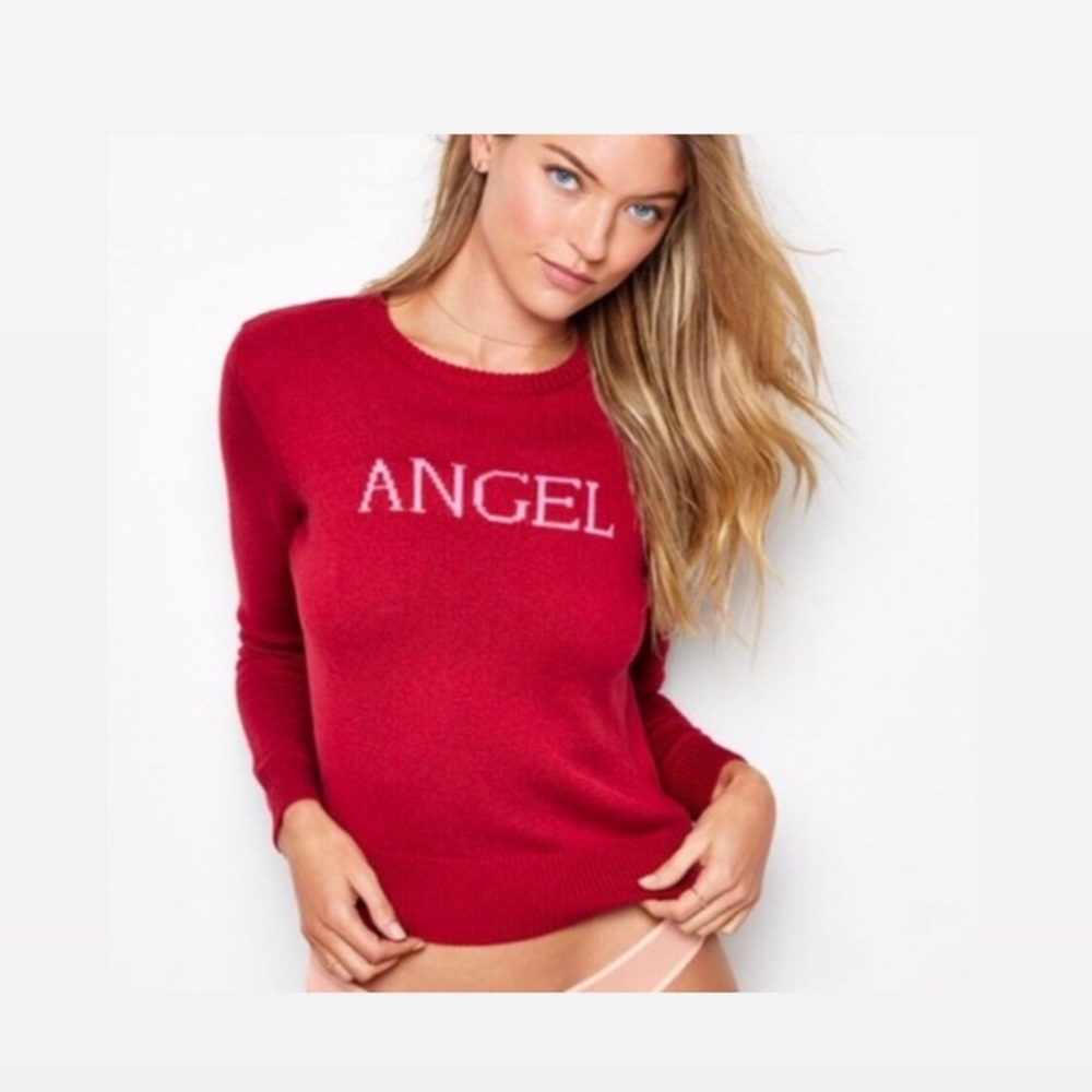 Victoria Secret Red Angel sweater